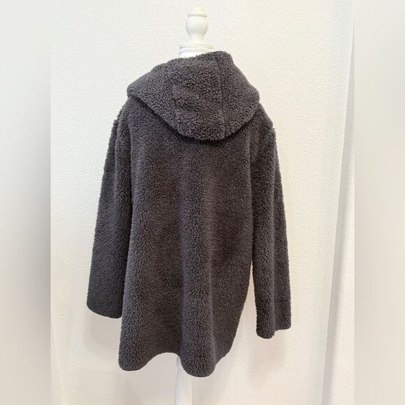 Victorias Secret PINK Sherpa Hooded Cardigan Sweater - Picture 2 of 3